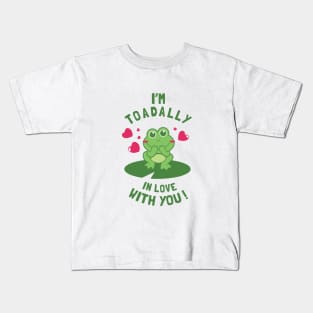 Toad-ally In Love With You Kids T-Shirt